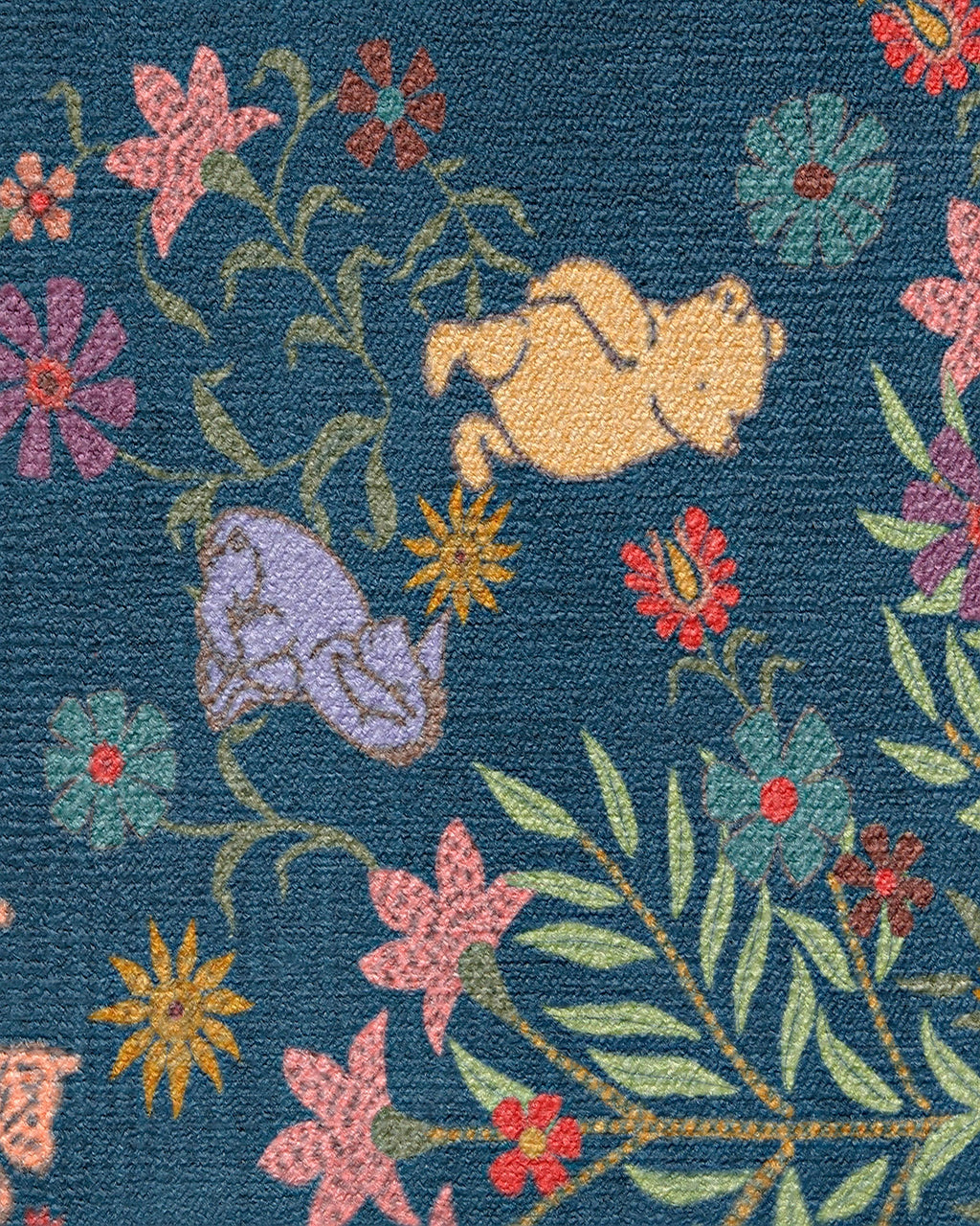 Friendship Garden Blue Multicolor Rug