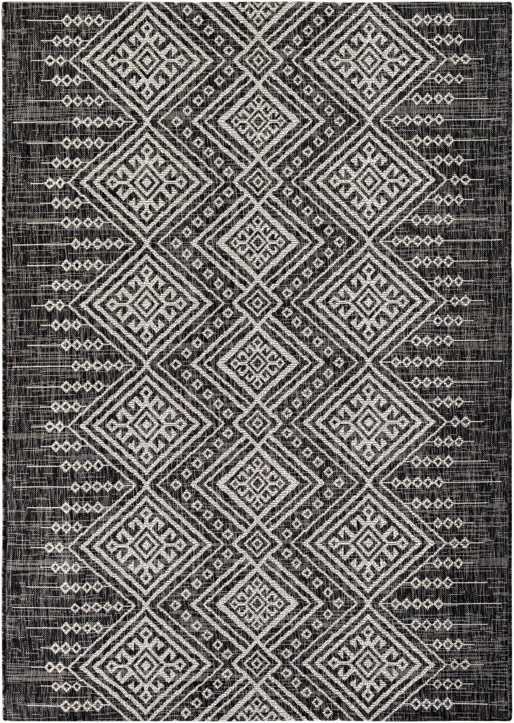 Frankville Black&White All Over Performance Outdoor Rug
