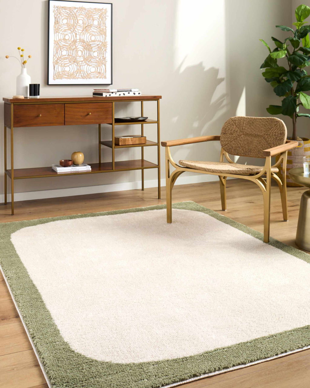 Fergus Washable Area Rug