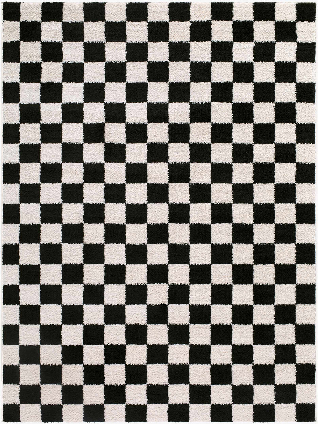 Naye Cream Color Block Machine Woven Polyester Washable Area Rug