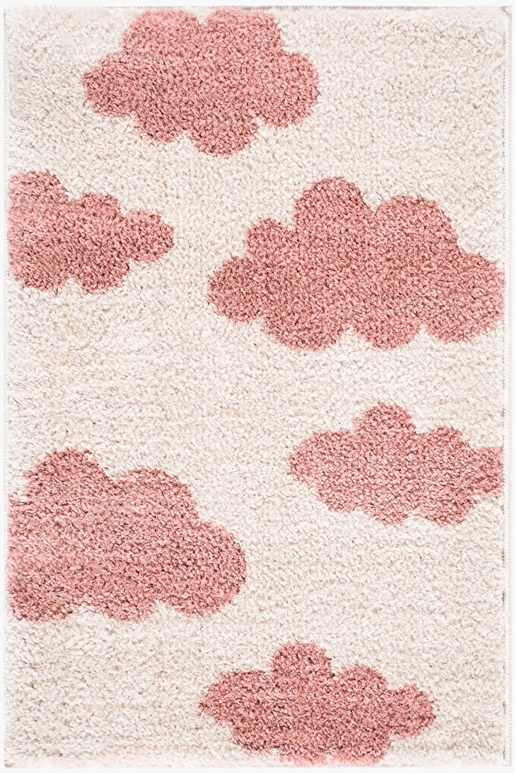 Gonu Ivory Abstract Machine Woven Polyester Washable Area Rug