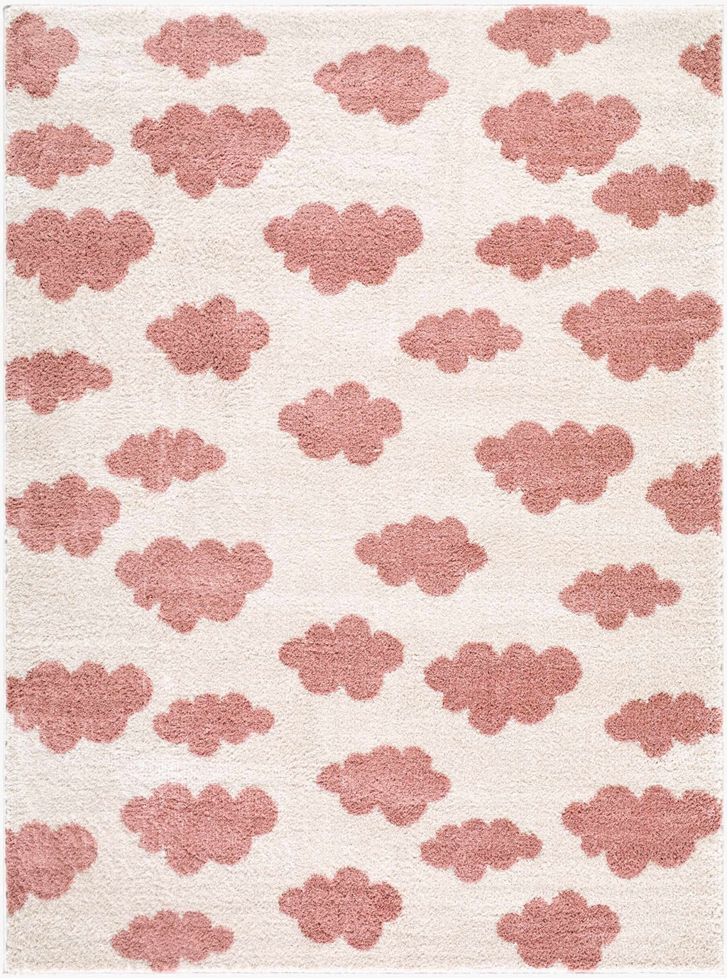 Gonu Ivory Abstract Machine Woven Polyester Washable Area Rug