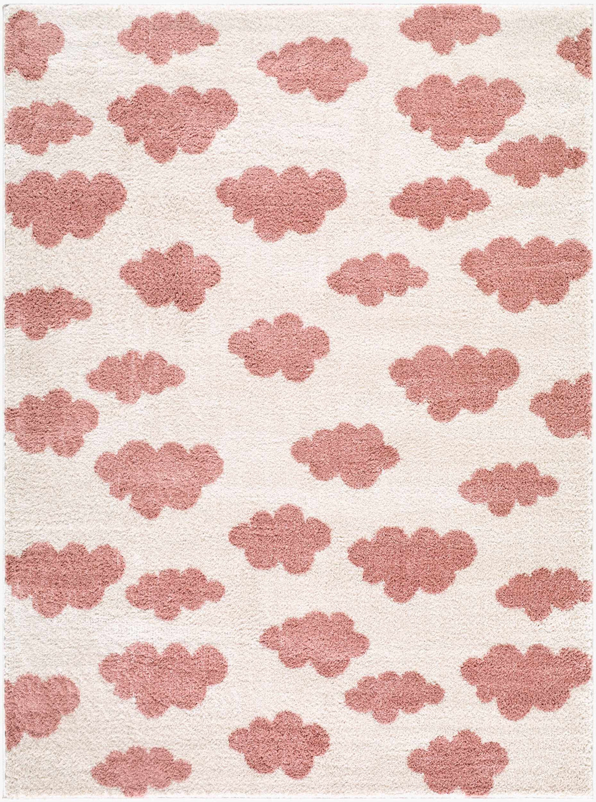 Gonu Ivory Abstract Machine Woven Polyester Washable Area Rug