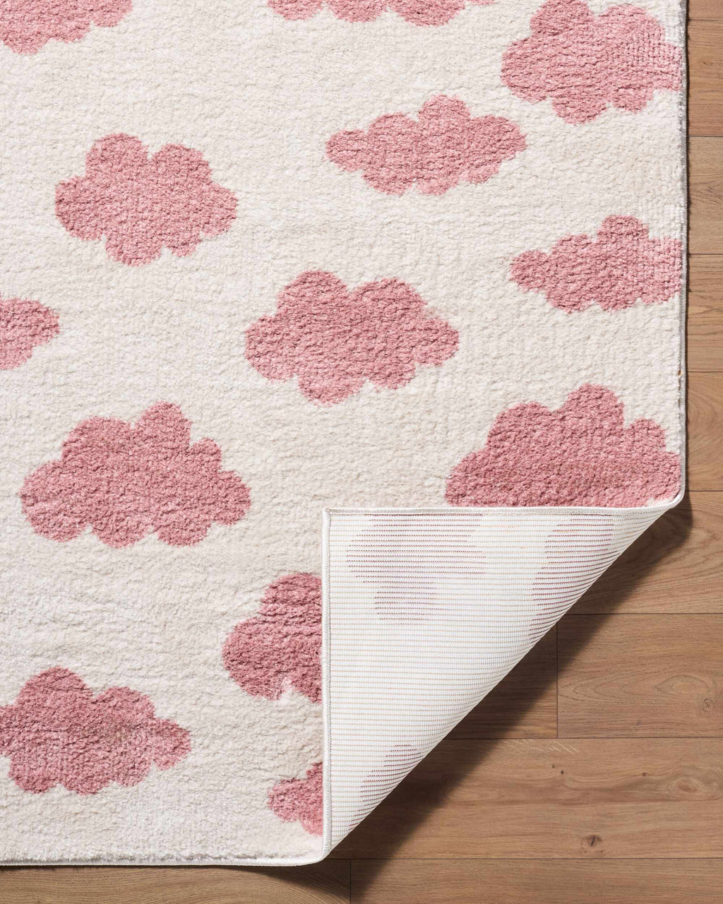 Gonu Ivory Abstract Machine Woven Polyester Washable Area Rug