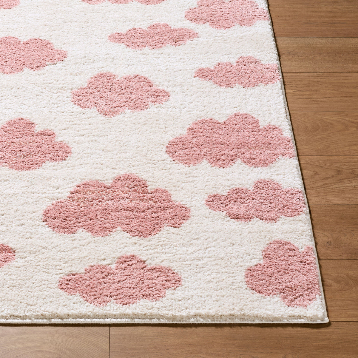 Gonu Ivory Abstract Machine Woven Polyester Washable Area Rug