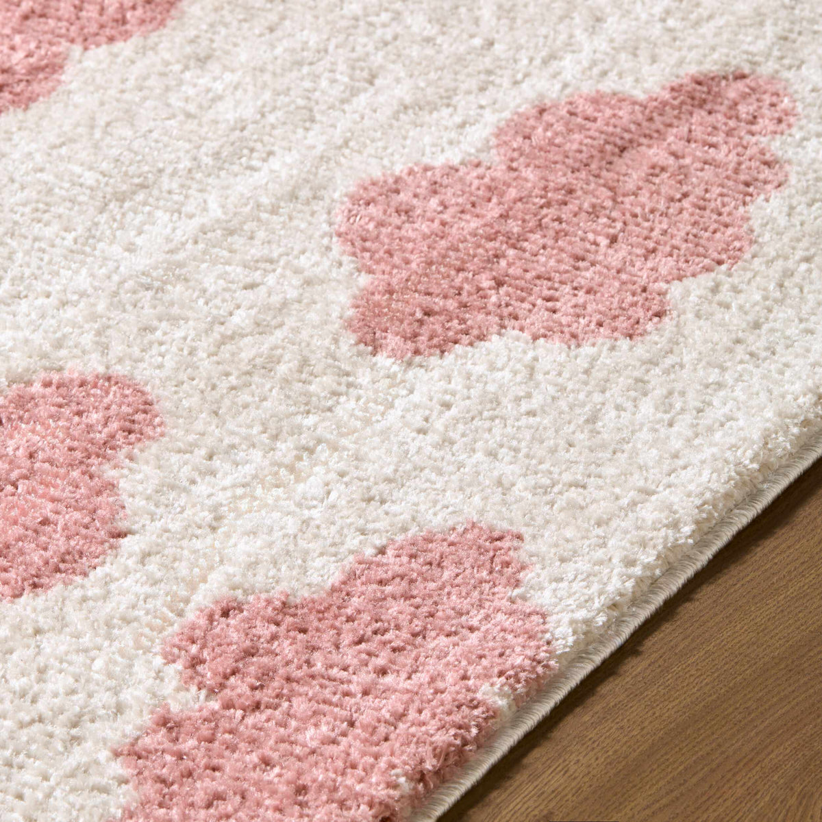 Gonu Ivory Abstract Machine Woven Polyester Washable Area Rug