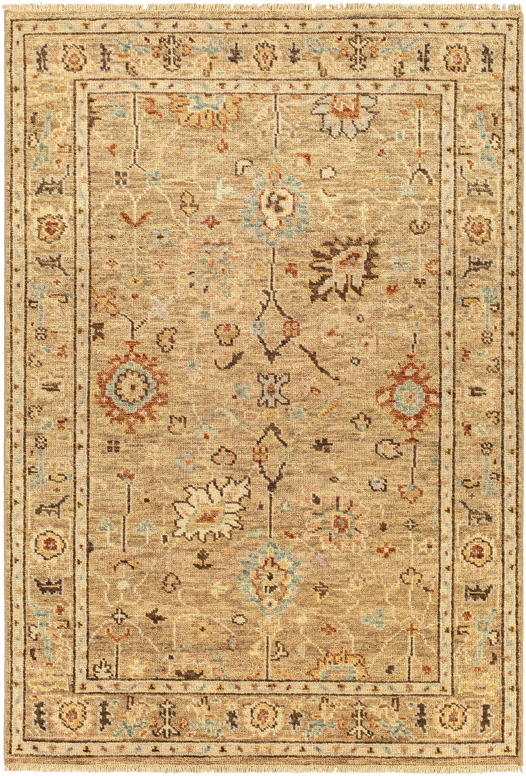 Gammad Hand Knotted Wool Area Rug - Clearance