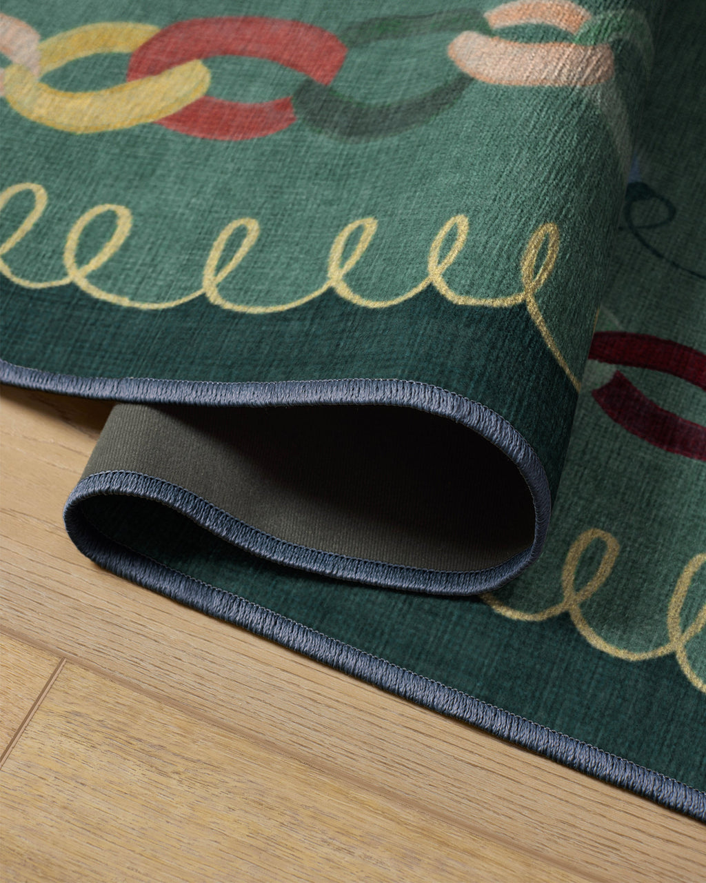 Garland Glow Green Flatwoven Rug