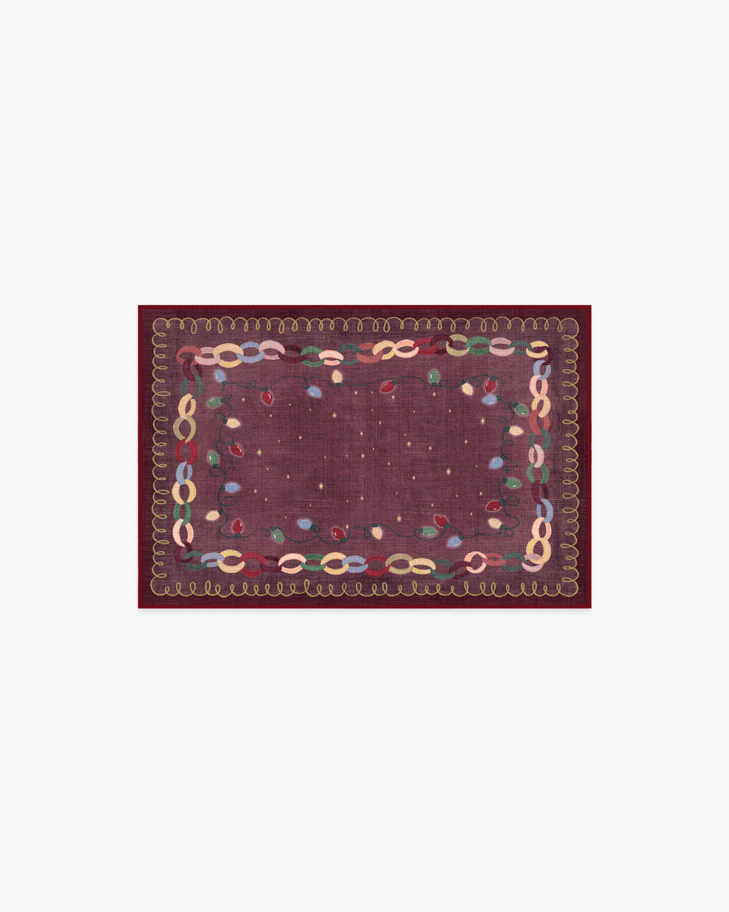 Garland Glow Red Flatwoven Rug