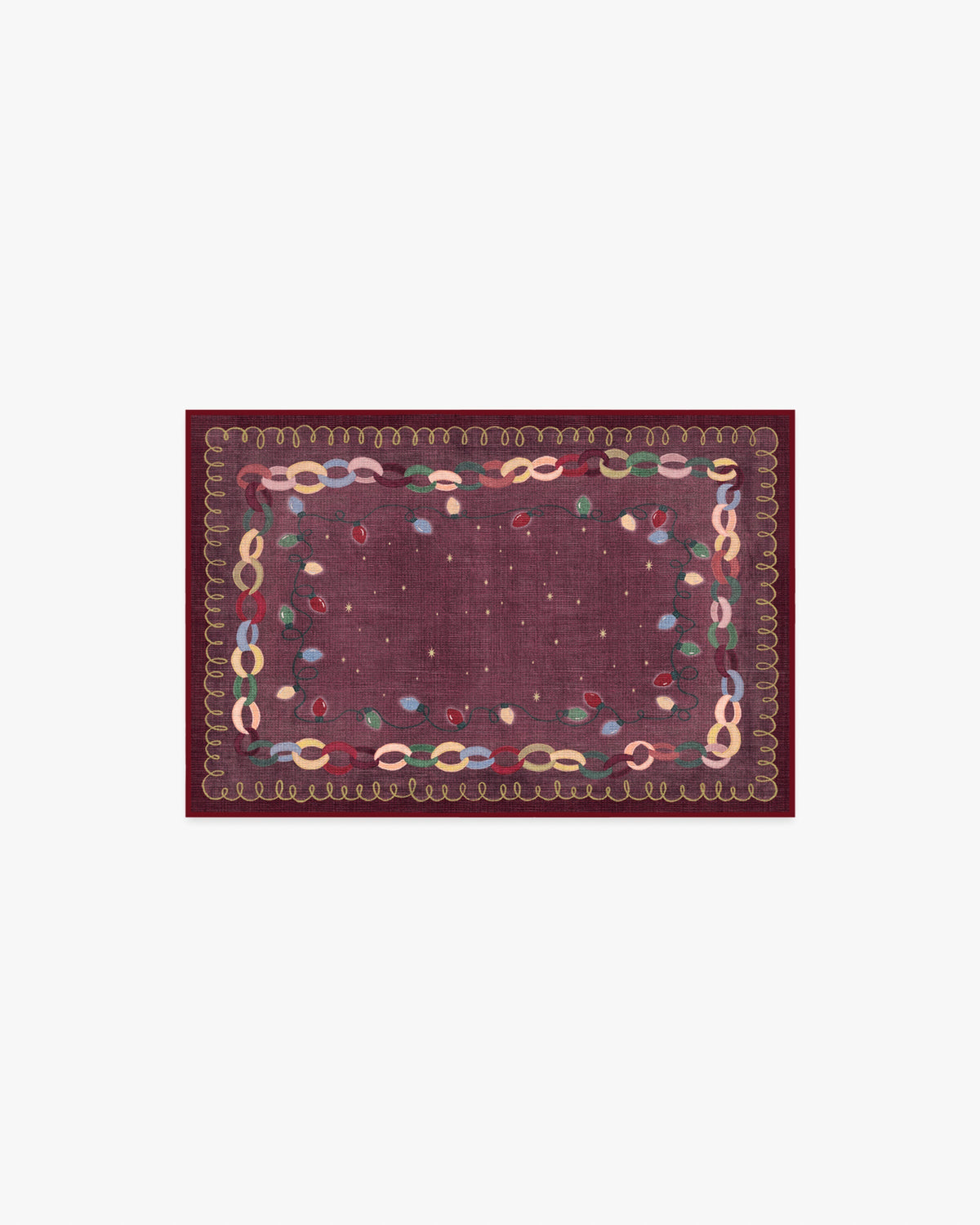 Garland Glow Red Flatwoven Rug