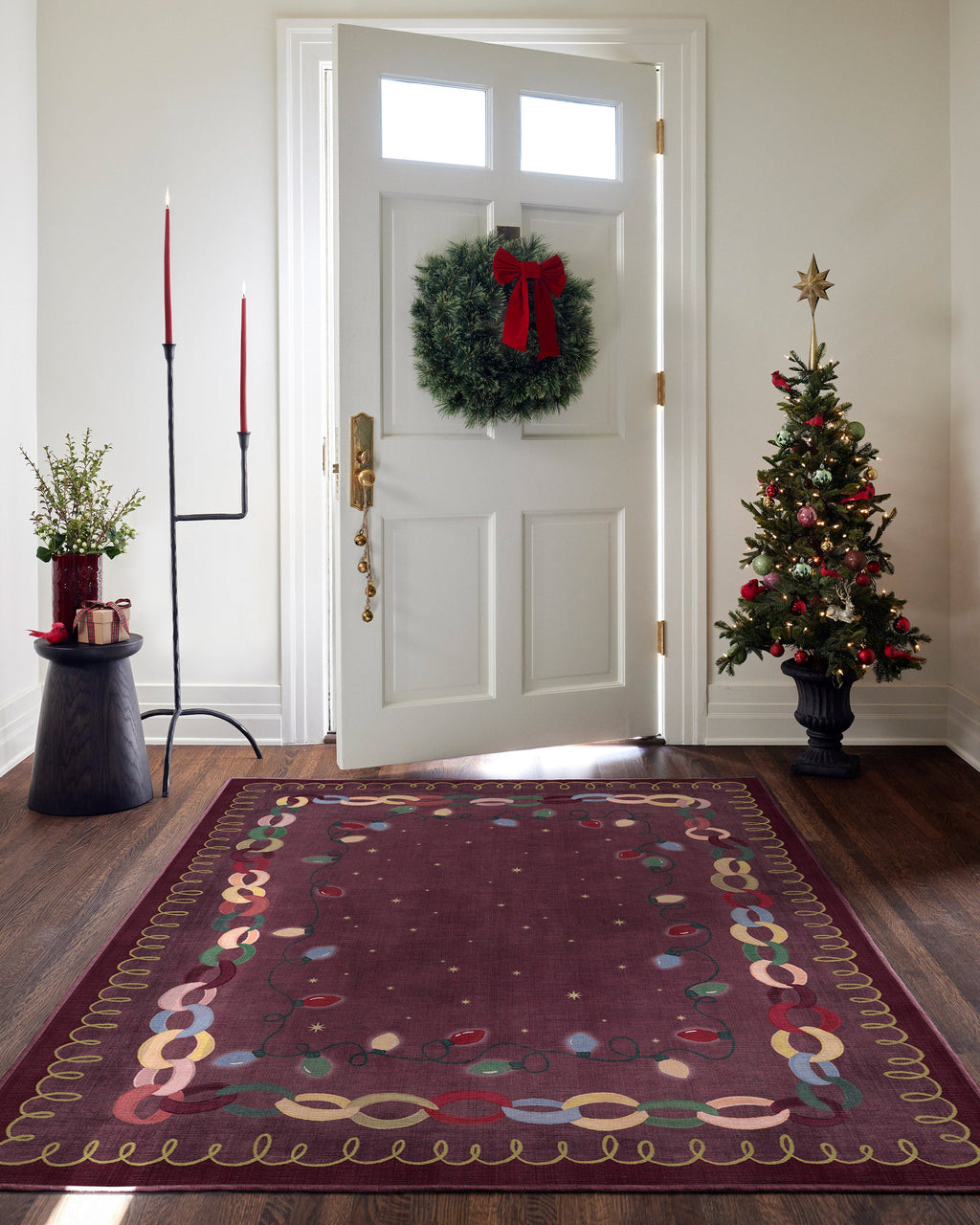 Garland Glow Red Rug