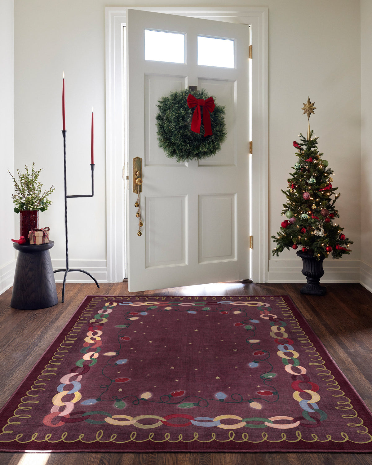 Garland Glow Red Rug