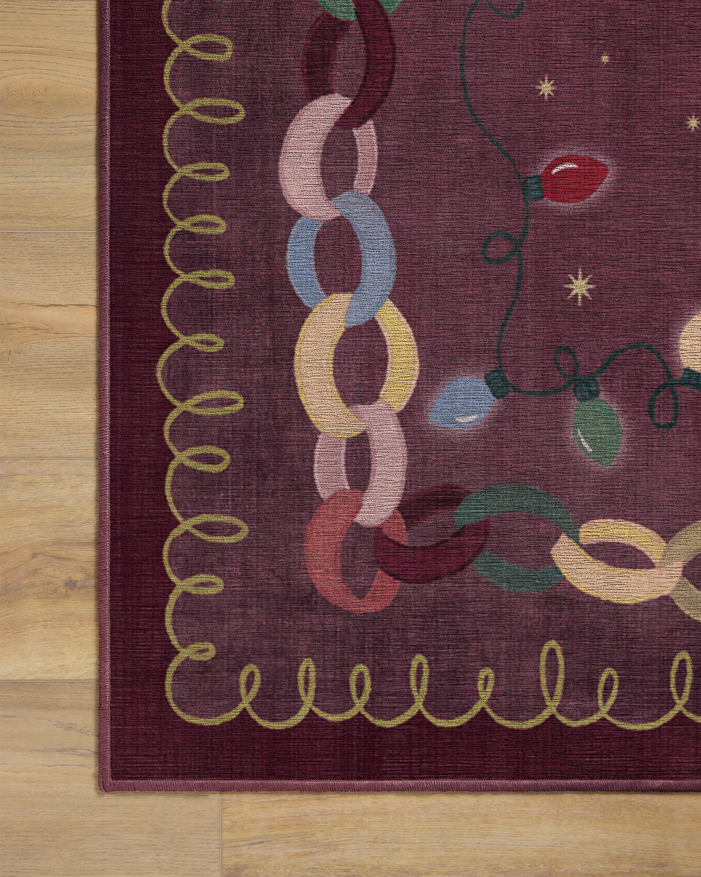Garland Glow Red Flatwoven Rug