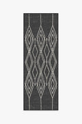 Gemma Lattice Black Outdoor Rug