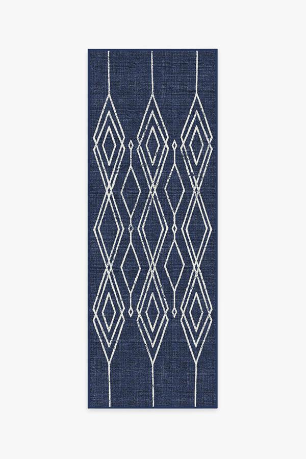 Gemma Lattice Royal Blue Outdoor Rug