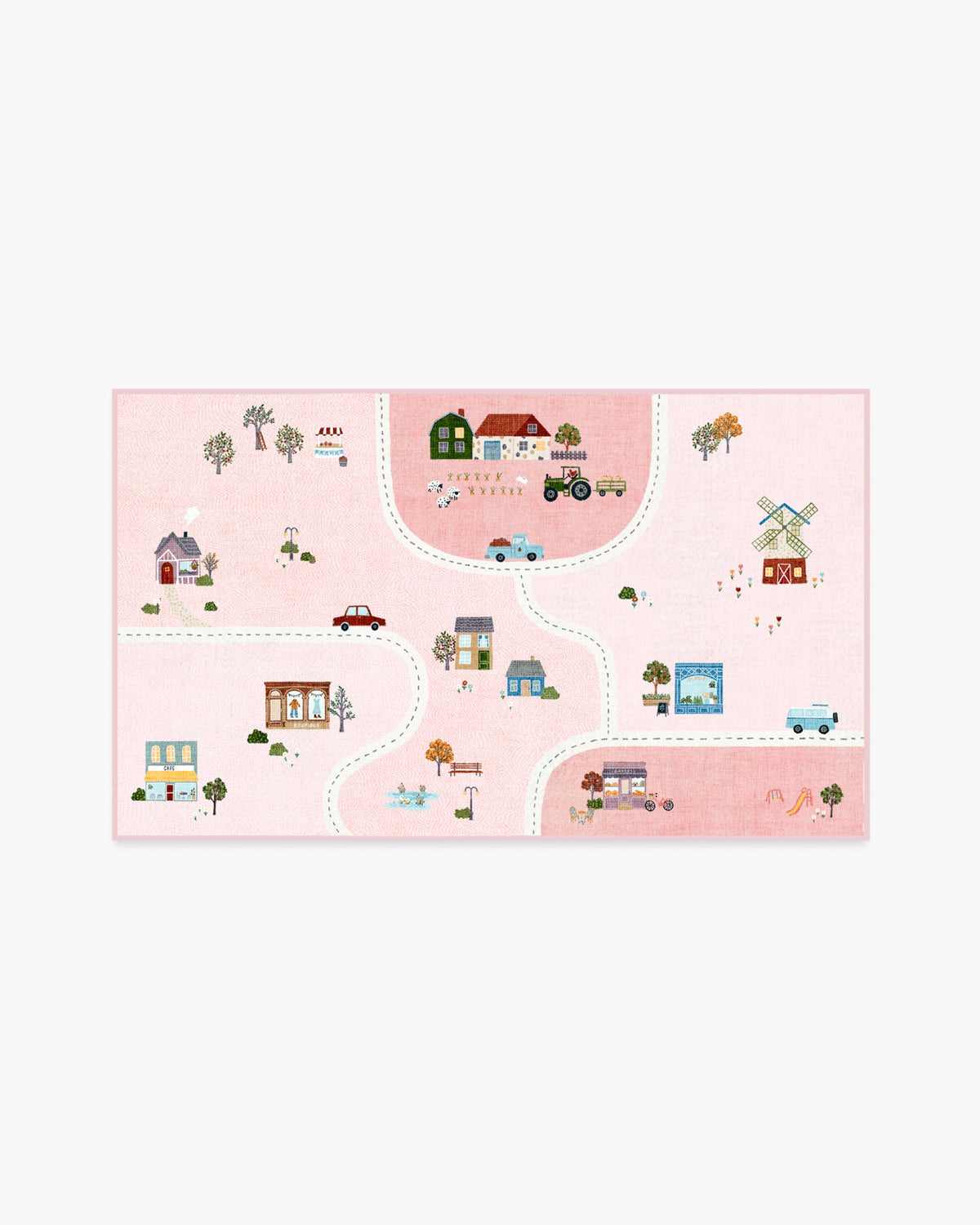 About Town Pink Flatwoven Rug