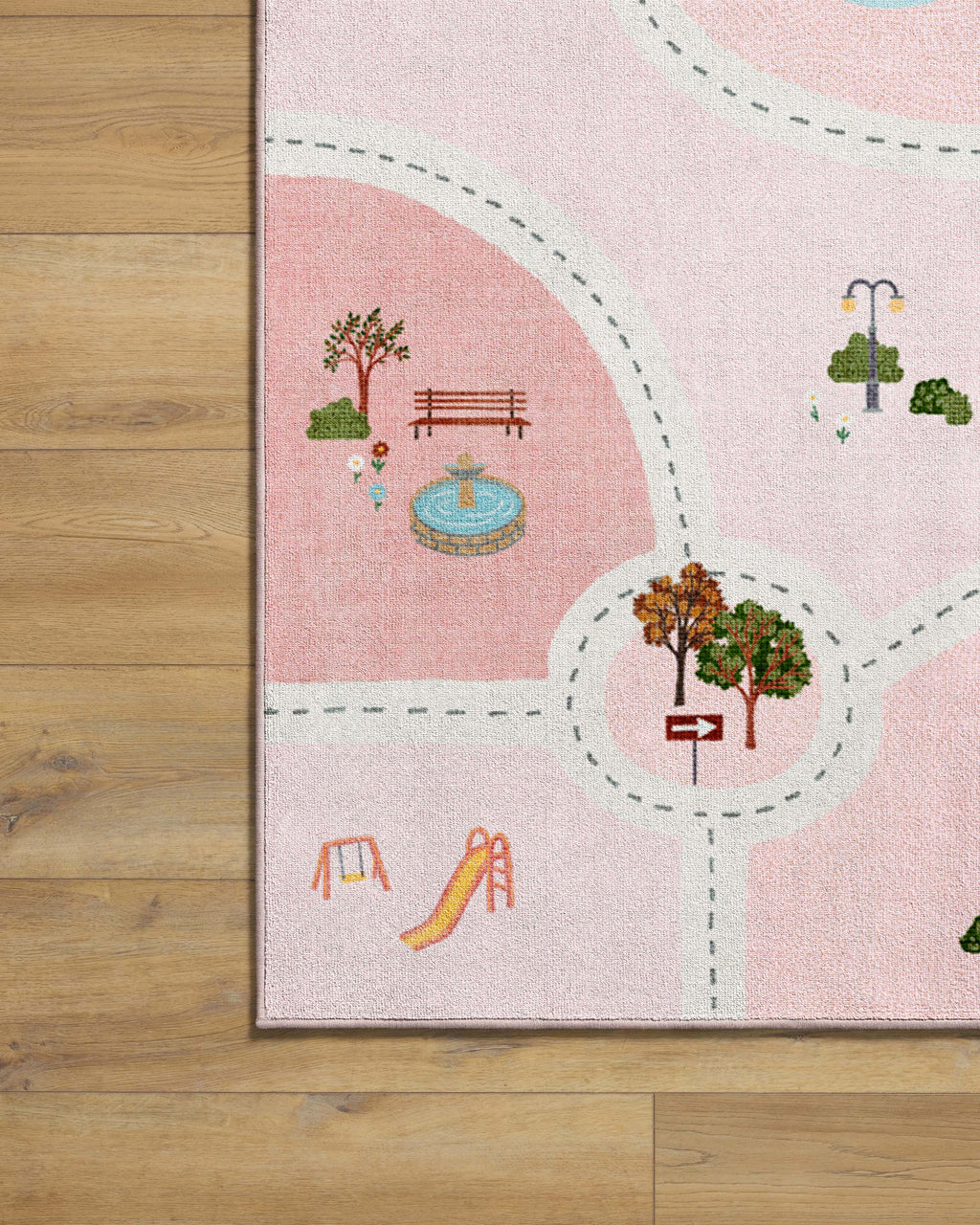 About Town Pink Flatwoven Rug