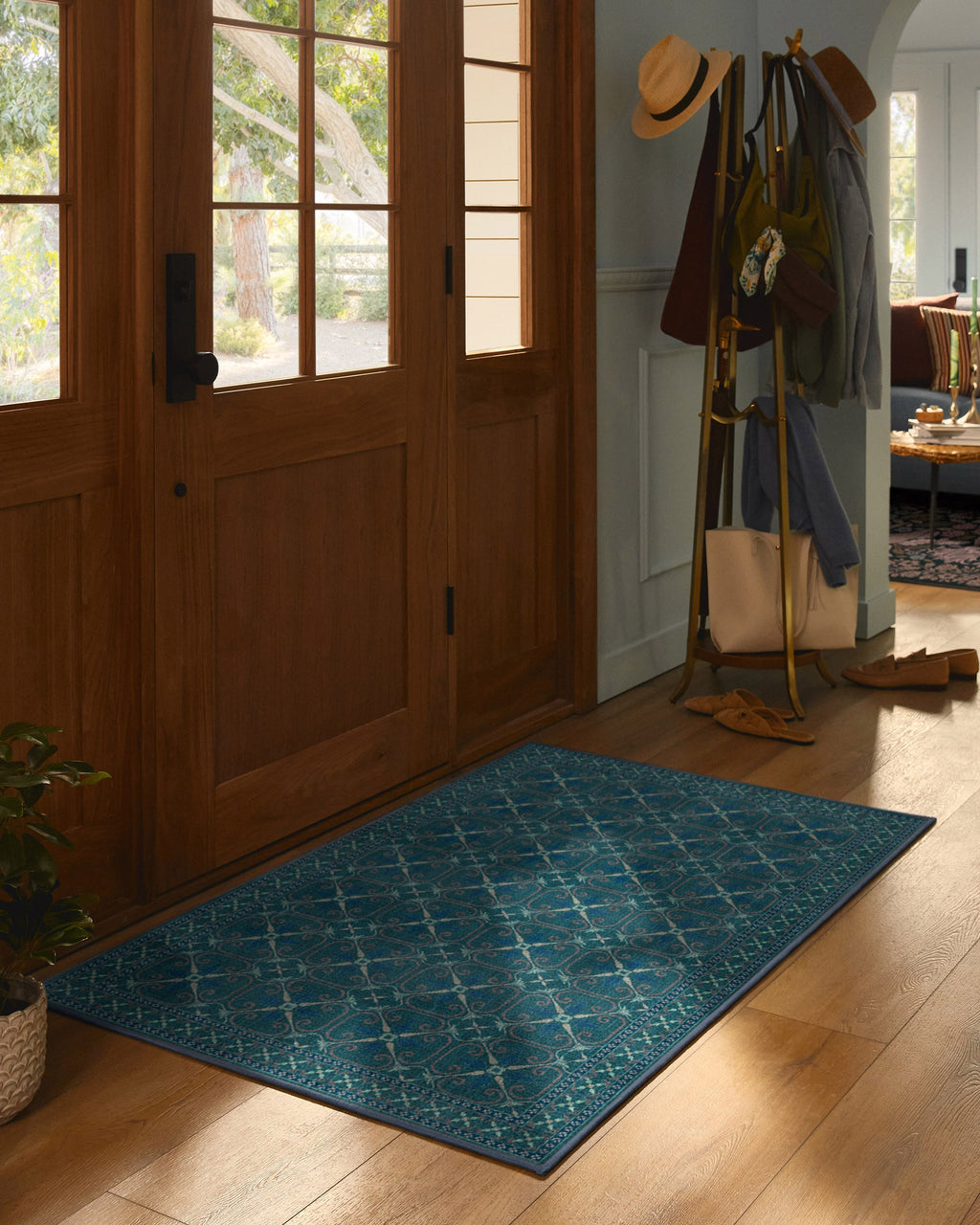 Girona Teal Rug