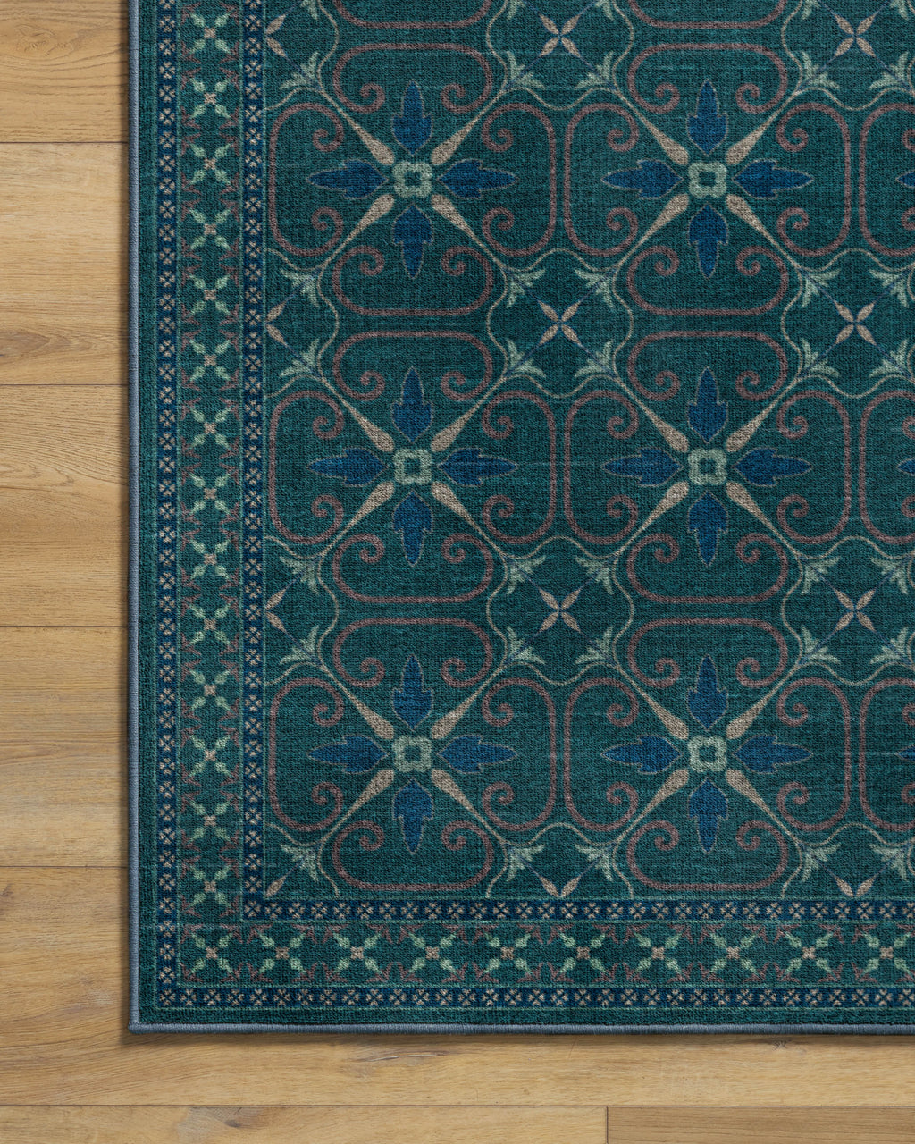 Girona Teal Rug