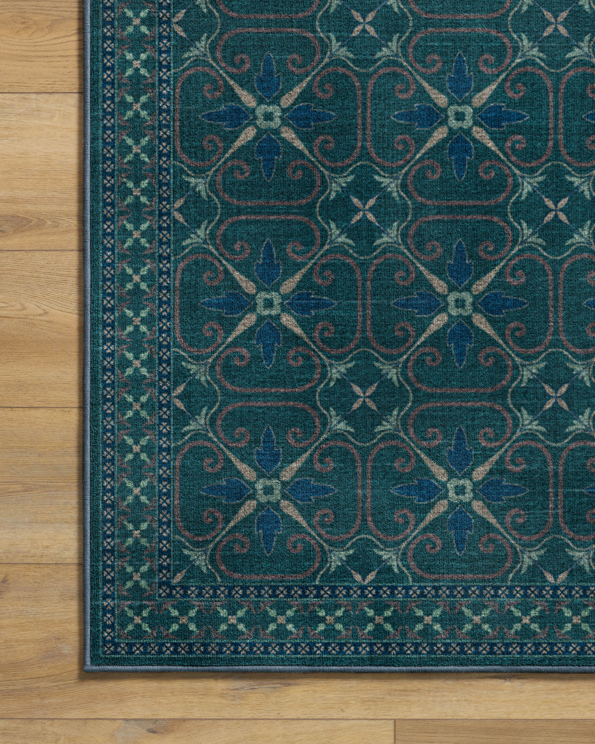 Girona Teal Rug