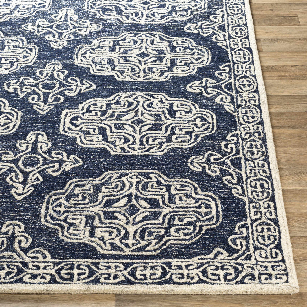 Glenoma Blue Regency Wool Rug