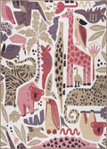 Natal Animal Print Washable Kids Rug - Clearance