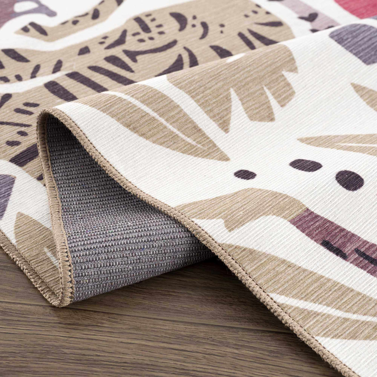 Natal Animal Print Washable Kids Rug - Clearance