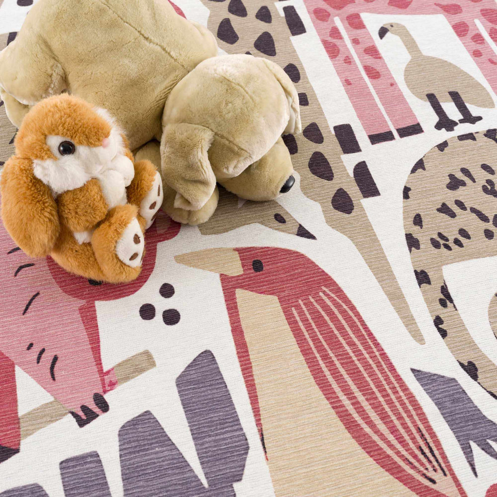Natal Animal Print Washable Kids Rug - Clearance
