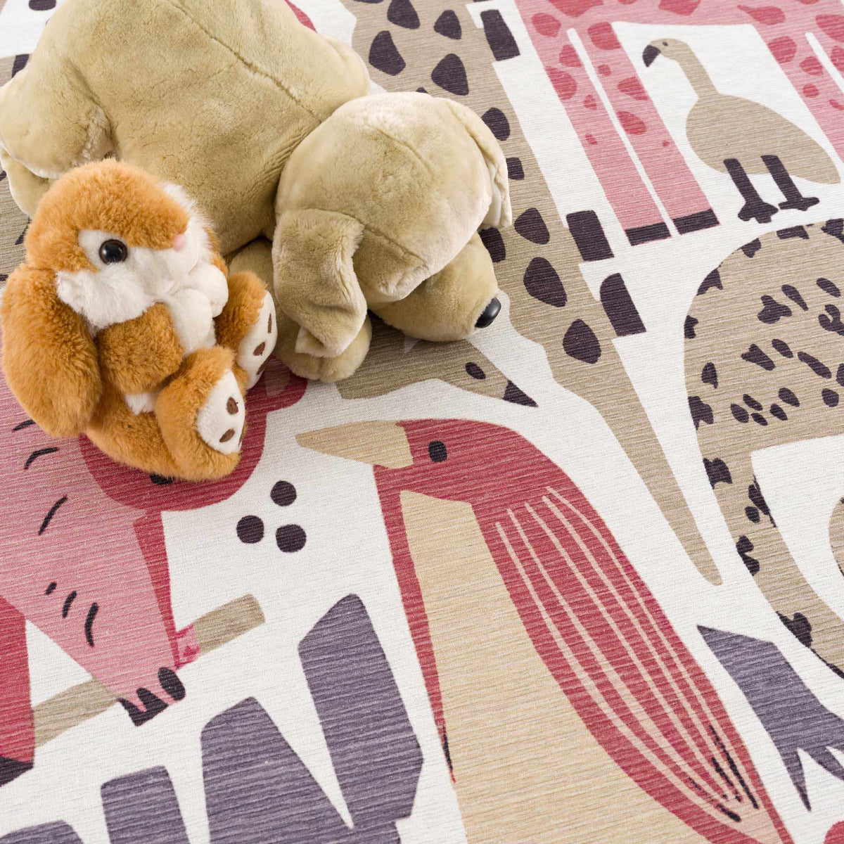 Natal Animal Print Washable Kids Rug - Clearance