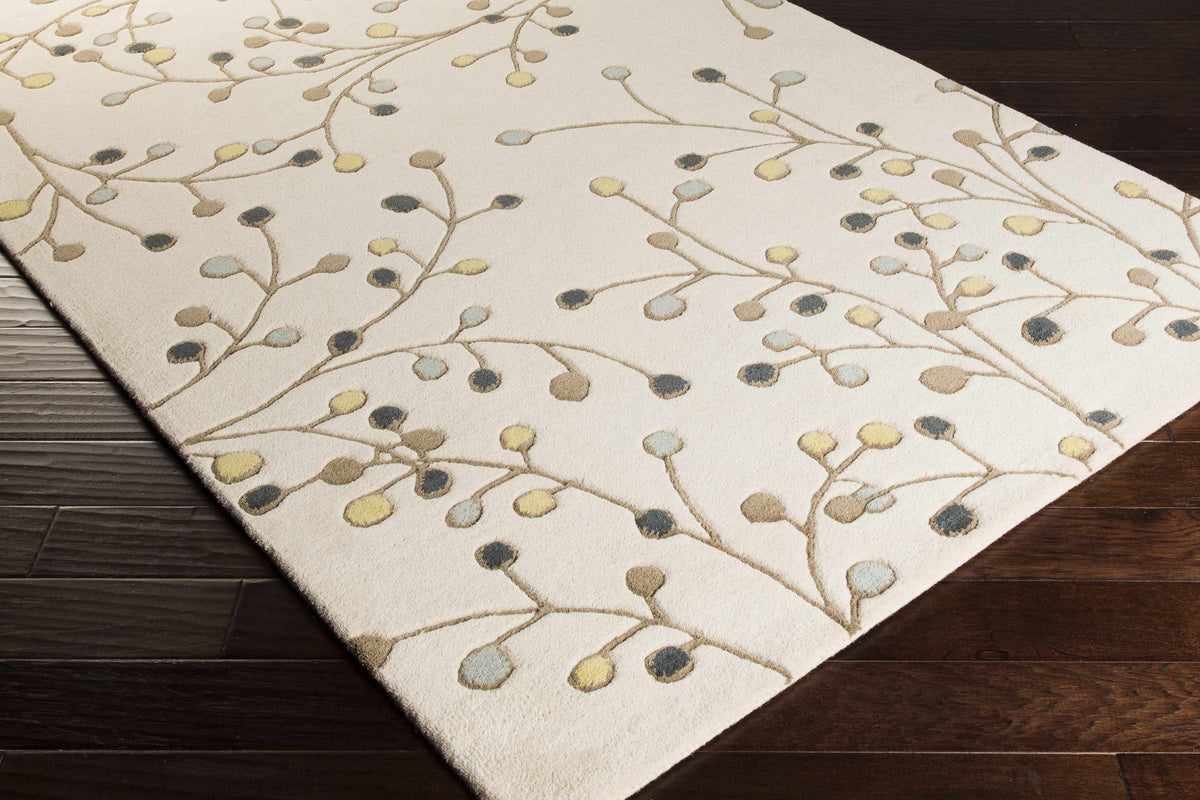 Beige Elsu Wool Rug