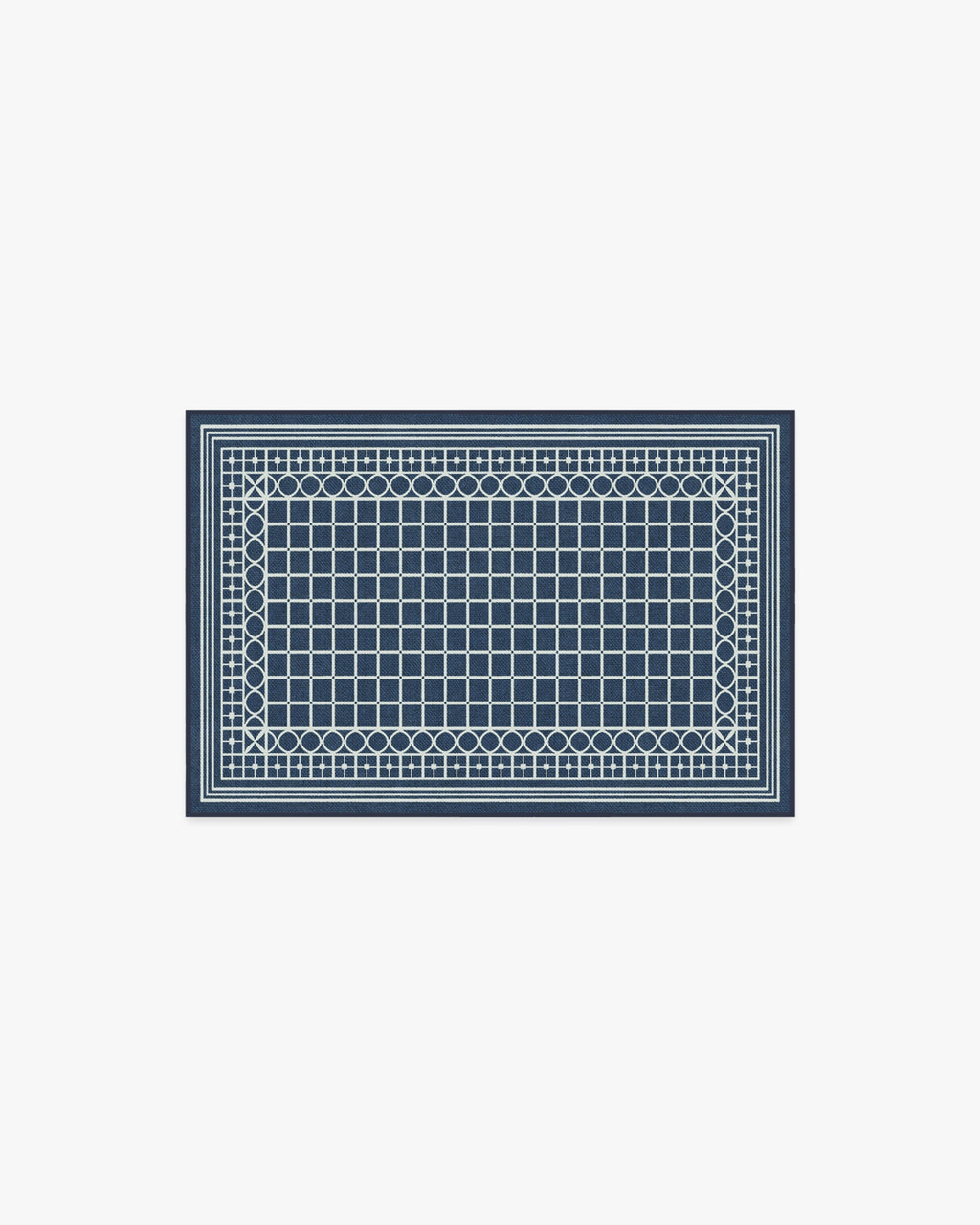 Palm Beach Navy Rug by Gray Malin