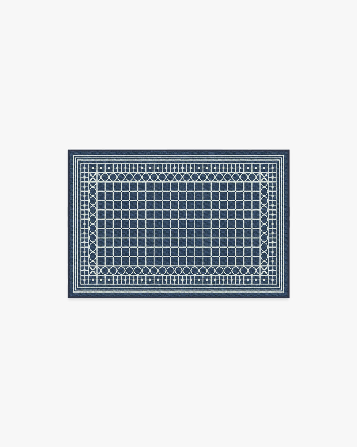 Palm Beach Navy Rug by Gray Malin