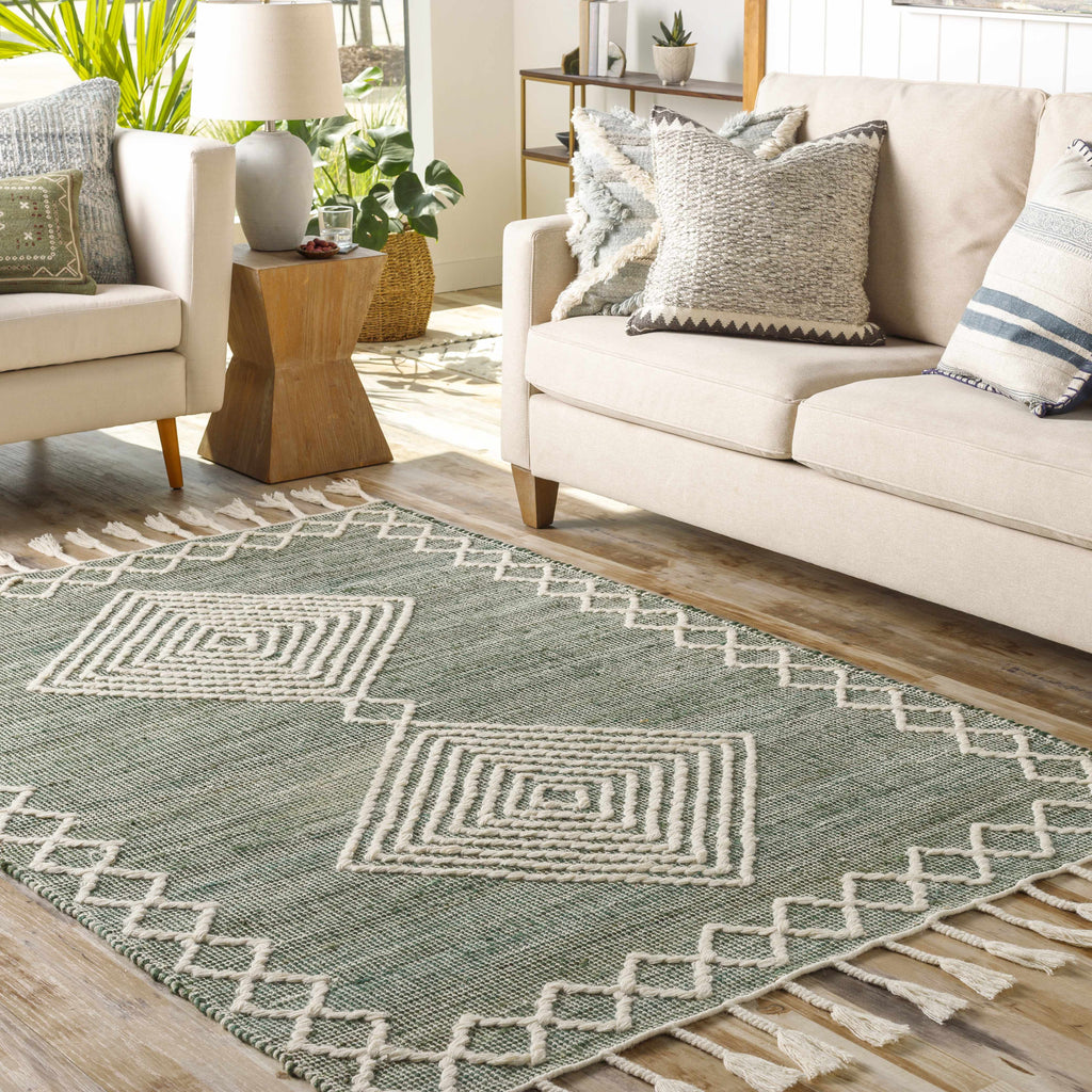 Guiuan Tasseled Jute&Wool Rug - Clearance