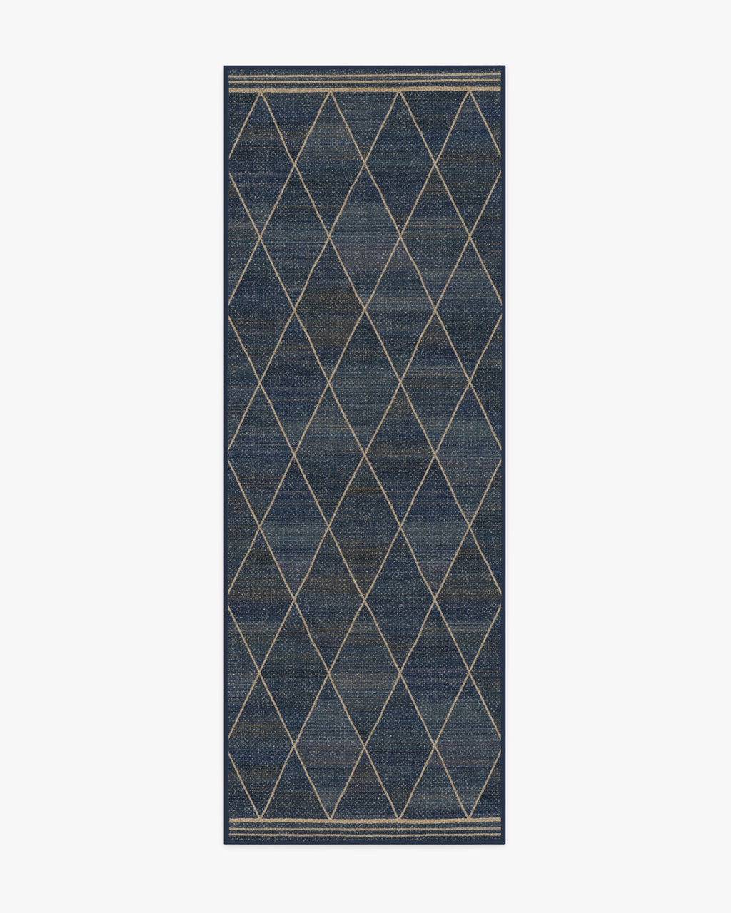Harlequin Trellis Natural Navy Re-Jute Rug