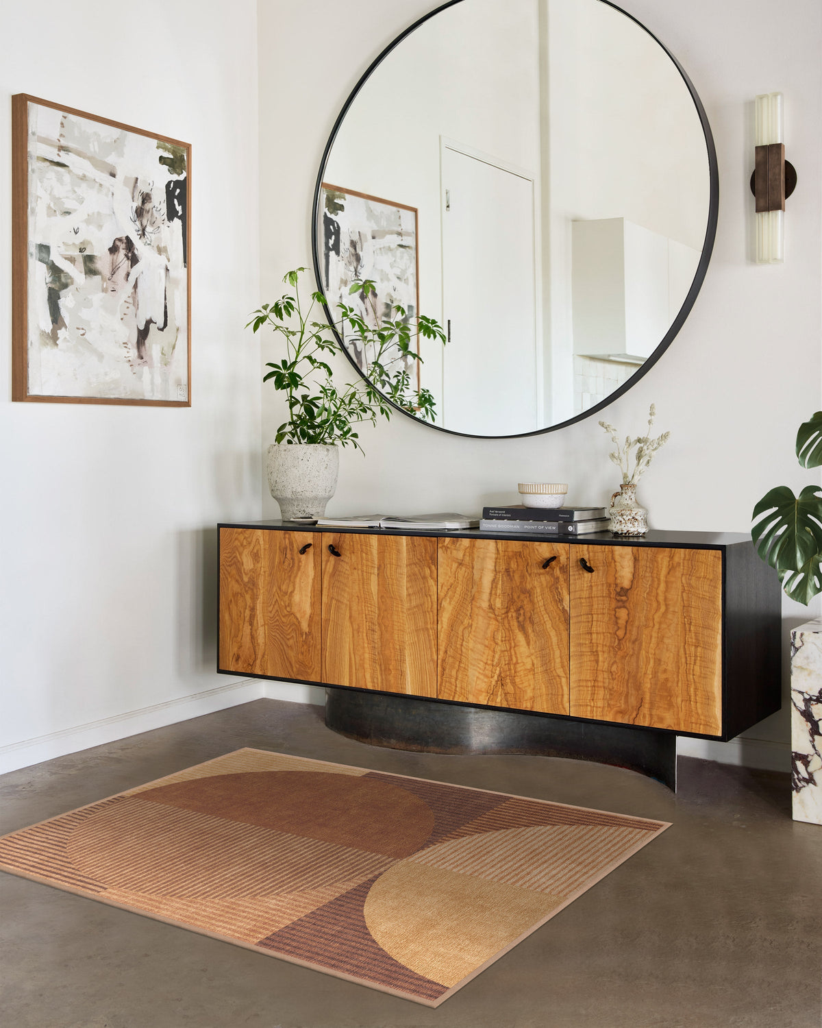Harlow Copper & Brown Flatwoven Rug