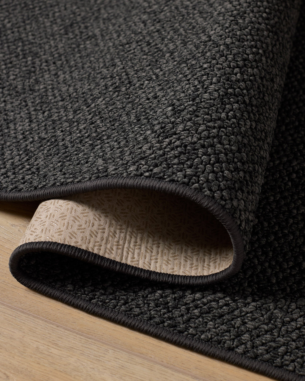 Haven Black Performance Weave Rug