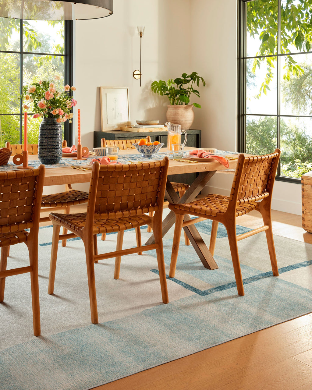 Haylan Ivory & Blue Rug