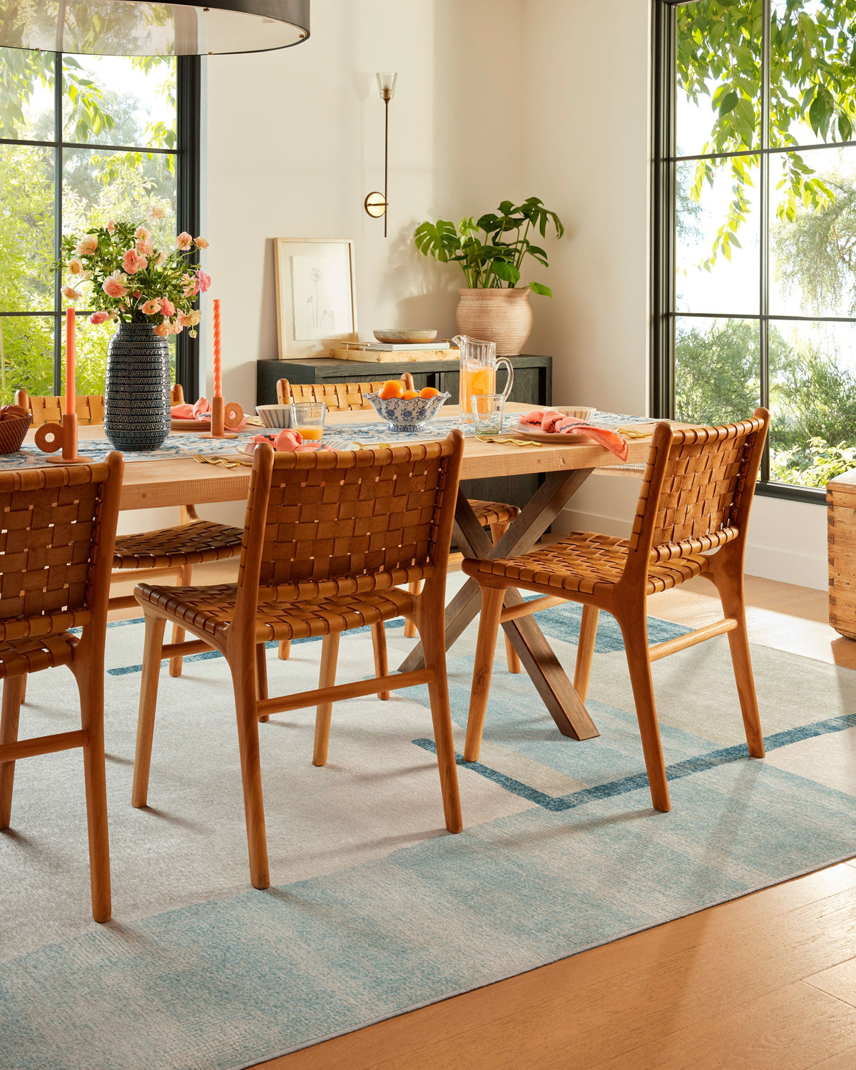 Haylan Ivory & Blue Rug