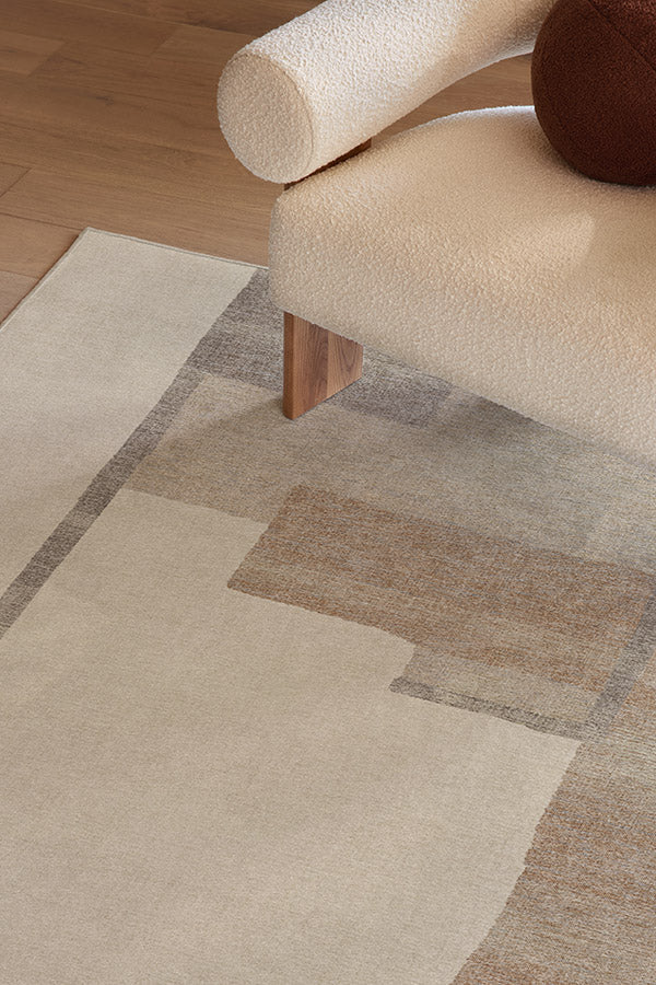 Haylan Ivory & Copper Rug