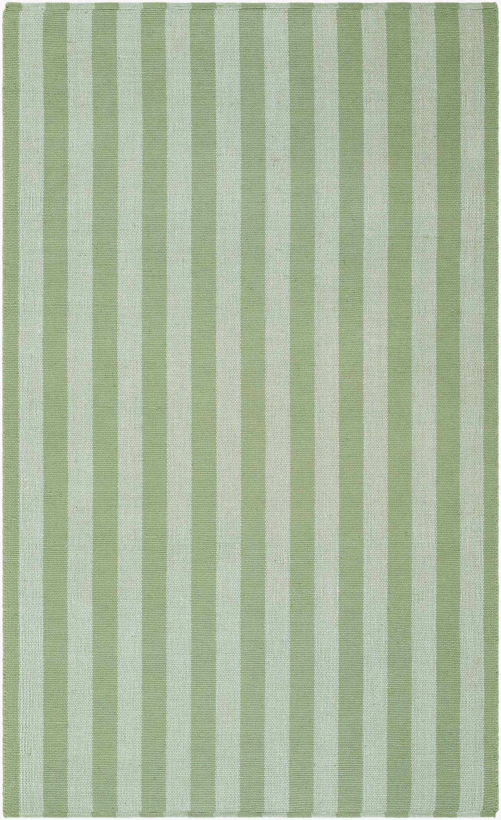 Carpeneto Green Striped Outdoor Area Rug