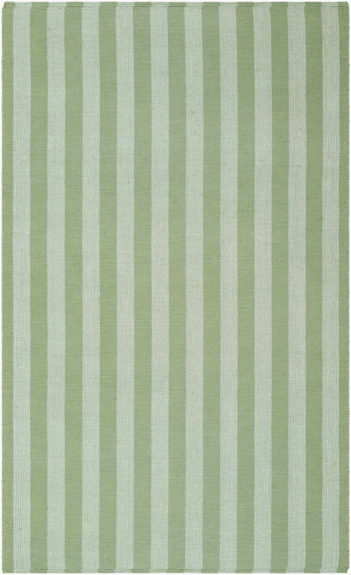 Carpeneto Green Striped Outdoor Area Rug