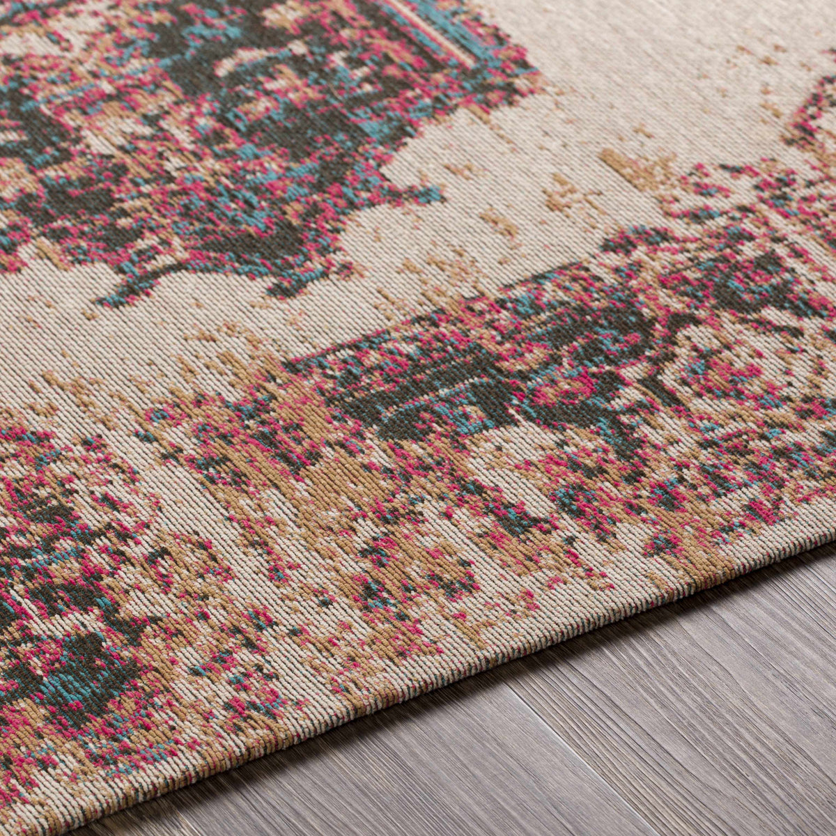Heaton Red Medallion Area Rug - Clearance