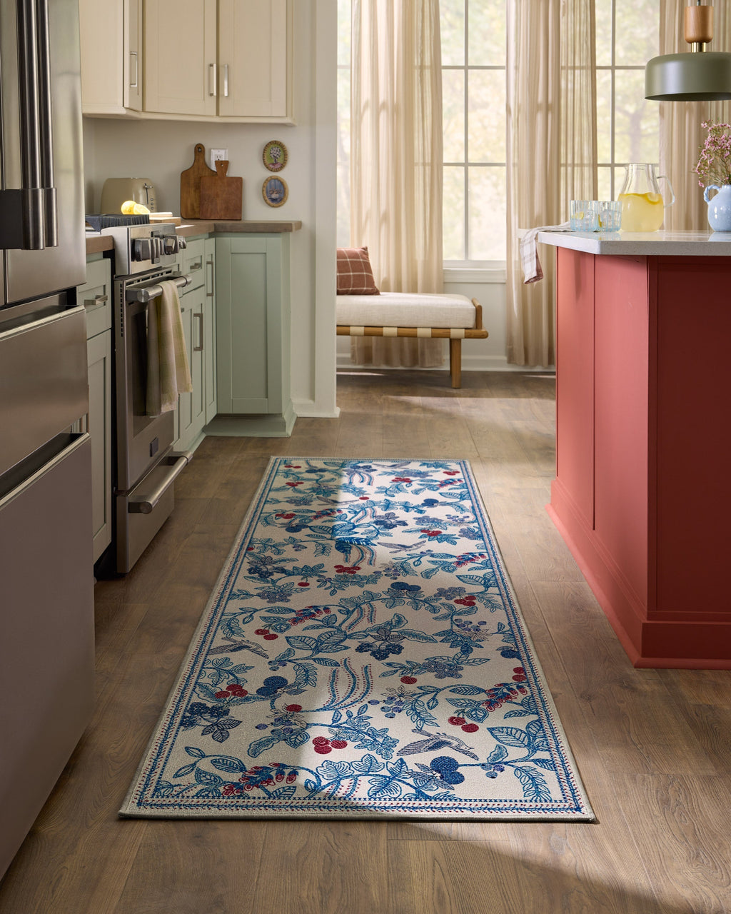 Heidi Blue & Cherry Rug