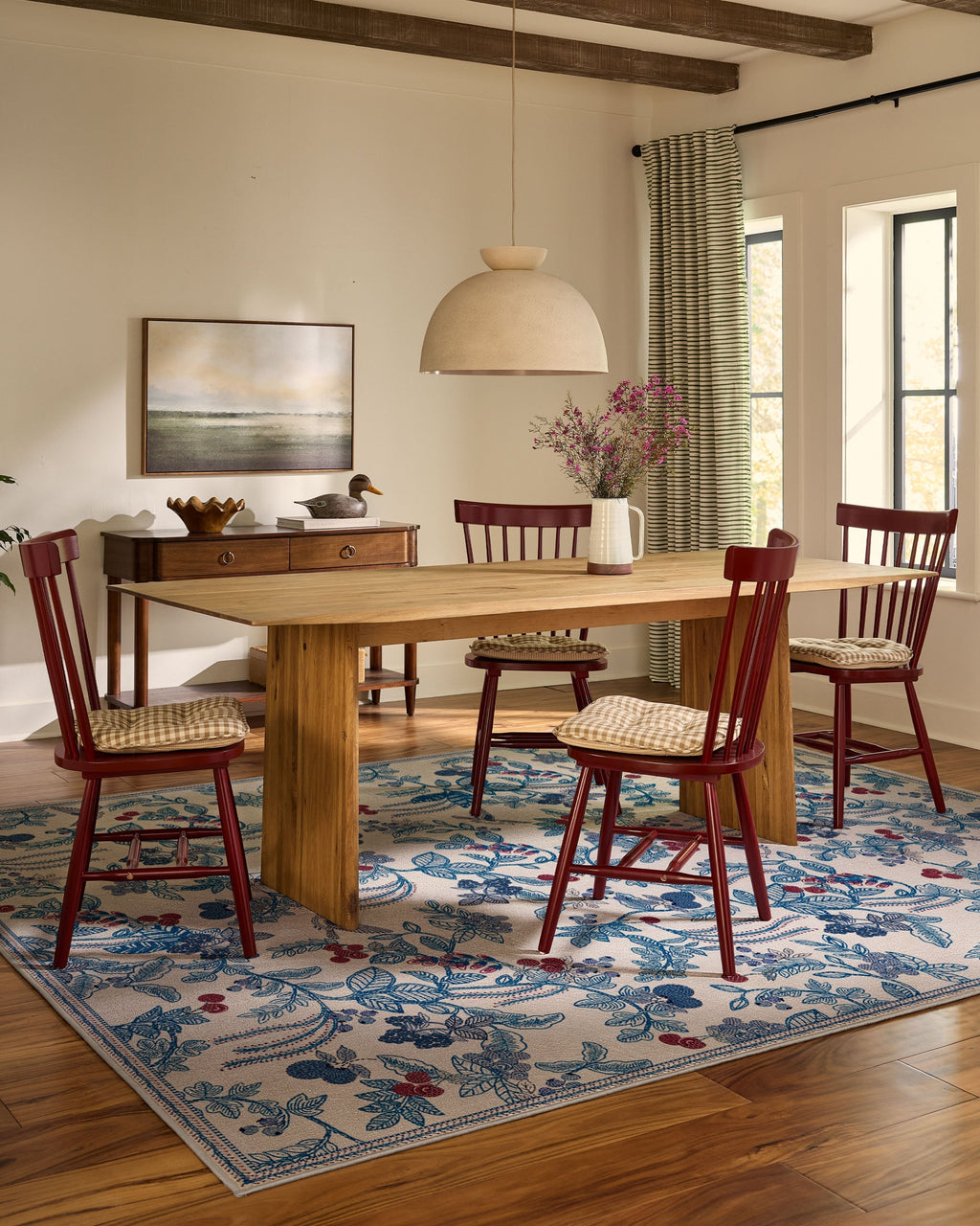 Heidi Blue & Cherry Rug