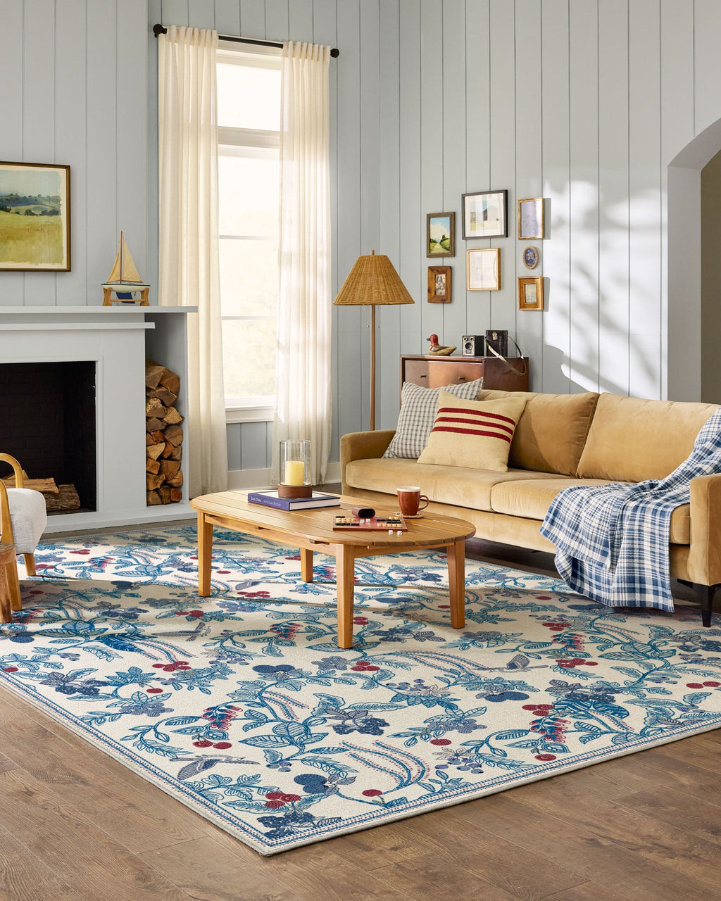 Heidi Blue & Cherry Rug
