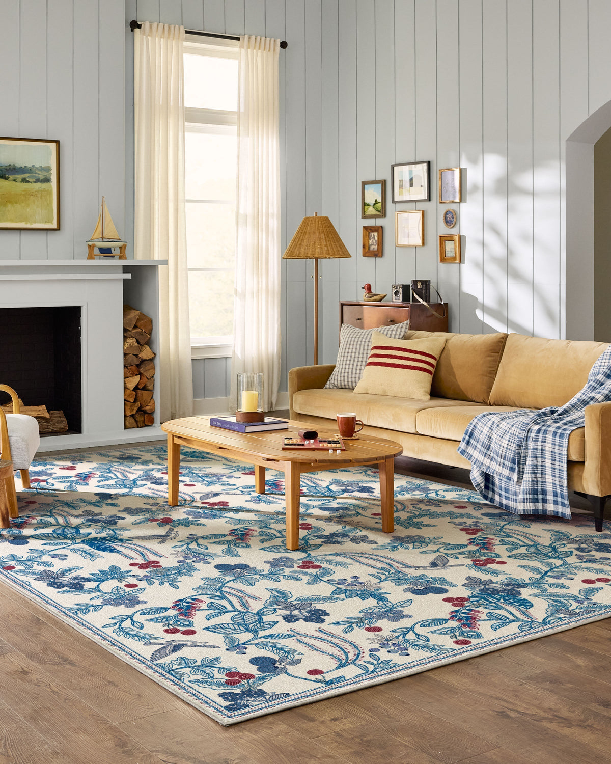 Heidi Blue & Cherry Rug