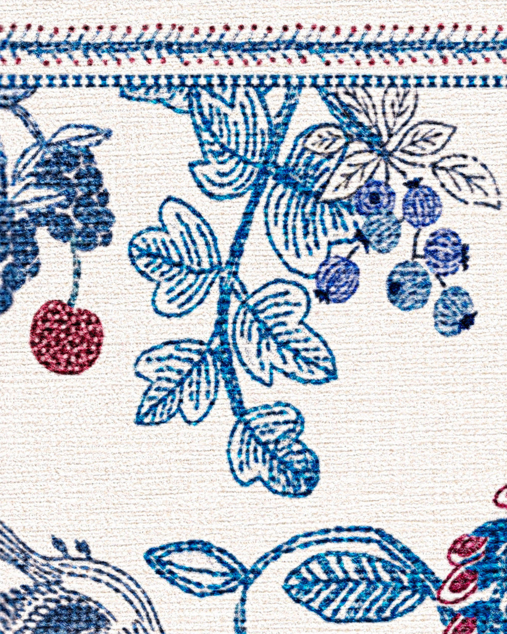 Heidi Blue & Cherry Rug