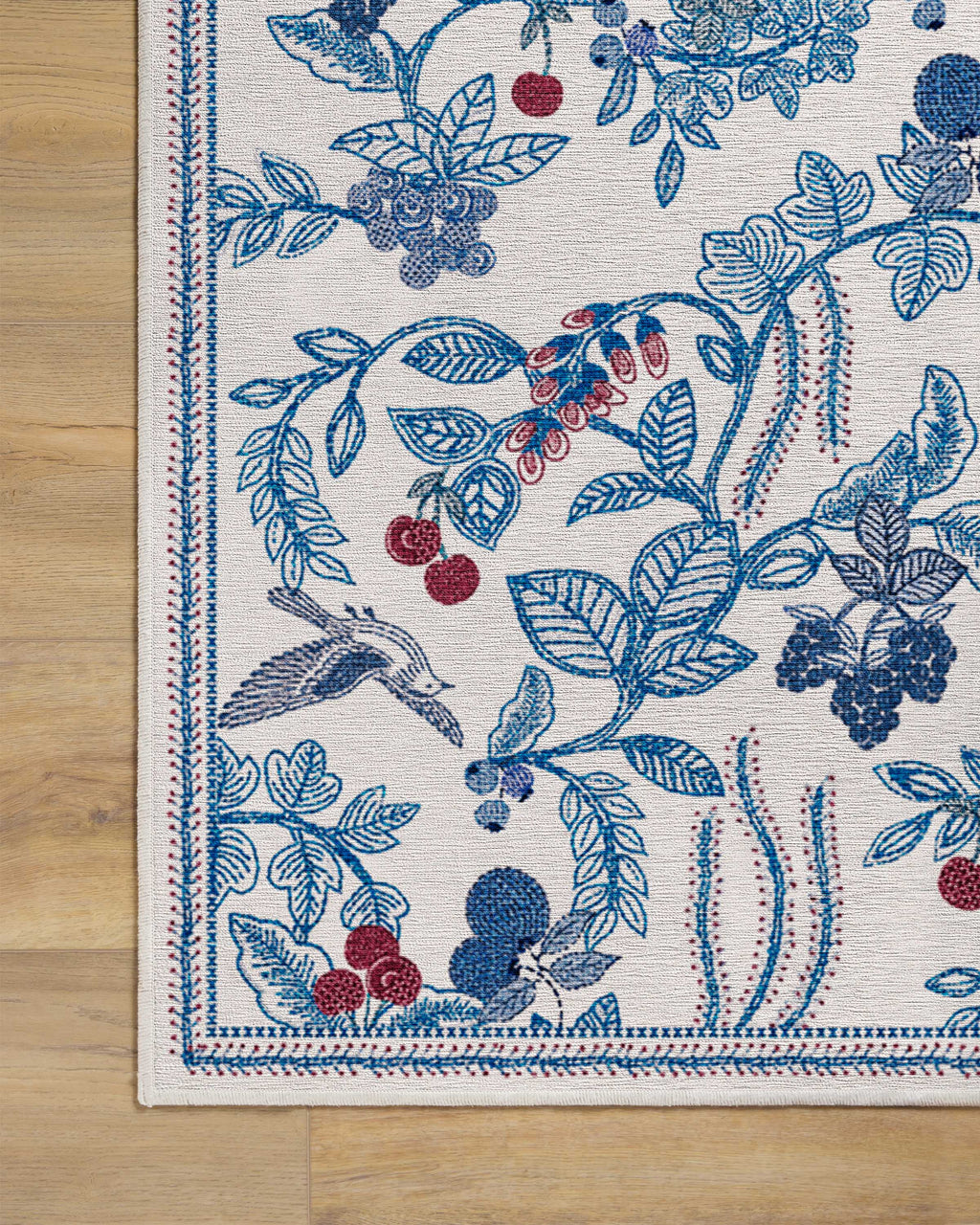 Heidi Blue & Cherry Rug