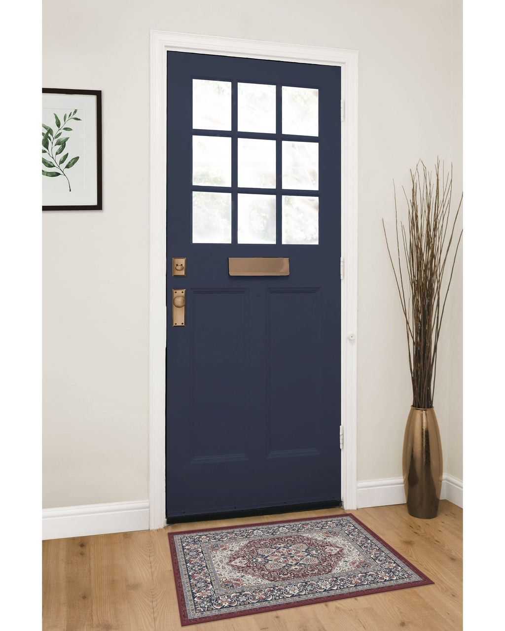 Hendesi Heriz Bordeaux Rug