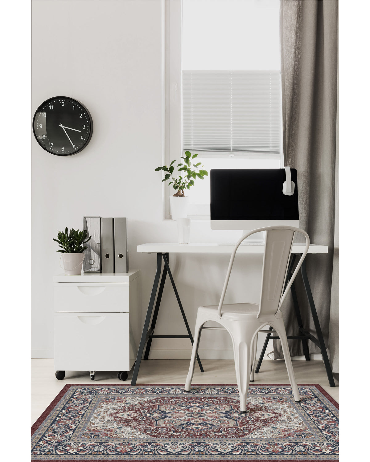Hendesi Heriz Bordeaux Rug